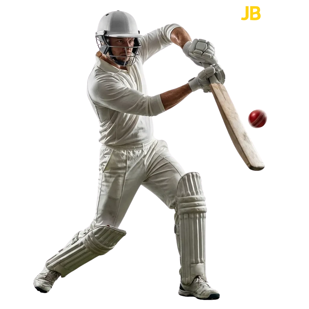 Cricket betting interface showing live odds and match markets for international Test series and T20 tournaments at JB Casino