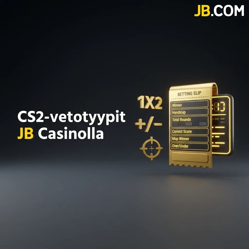 Tutustu monipuolisiin CS2-vetotyypit JB Casinolla ja löydä parhaat tavat lyödä vetoa jokaisesta pelitilanteesta.