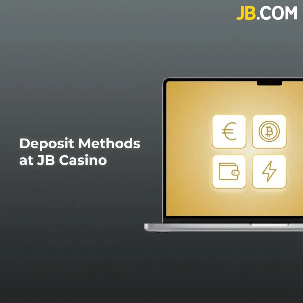 JB Casino deposit interface showing payment method options including bank transfer, credit card, and e-wallet selections