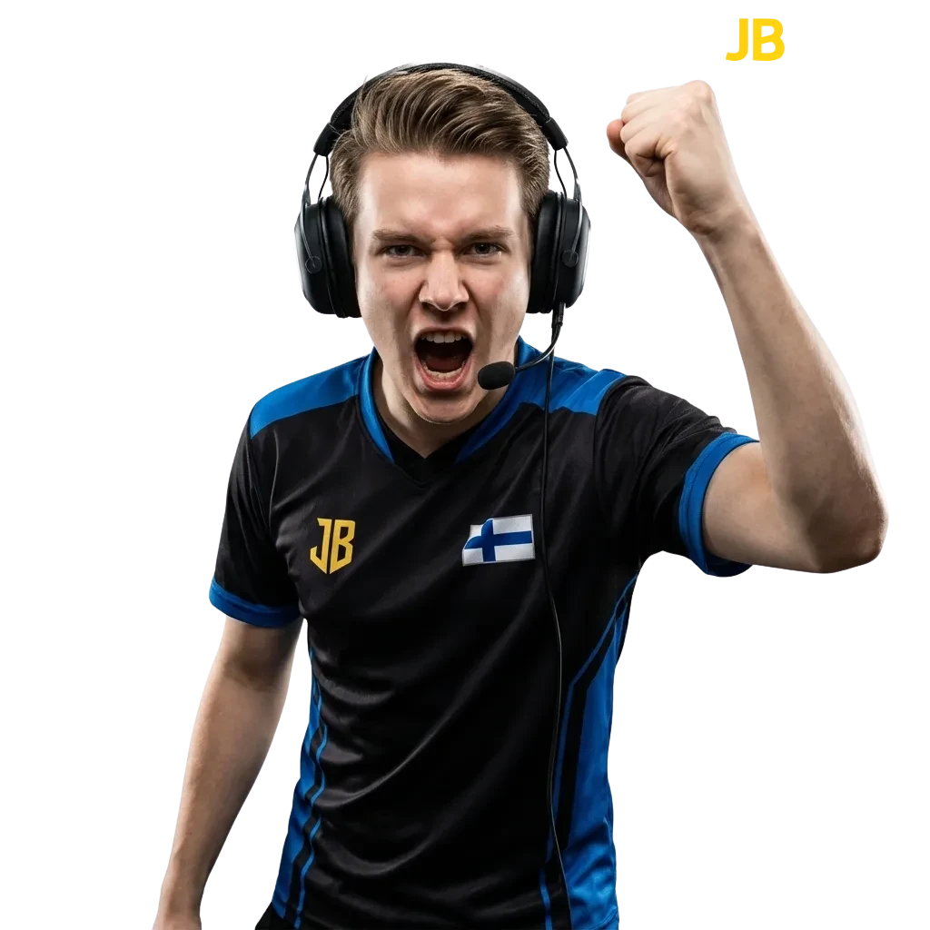 Finnish players betting on esports tournaments including CS2 and Dota 2 at JB Casino with competitive odds and live streaming