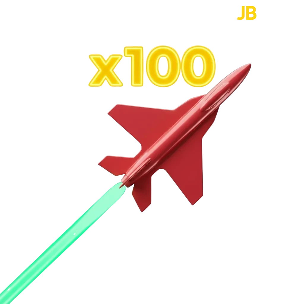 Aviator game interface showing plane flight path with betting options and cash-out button at JB Casino