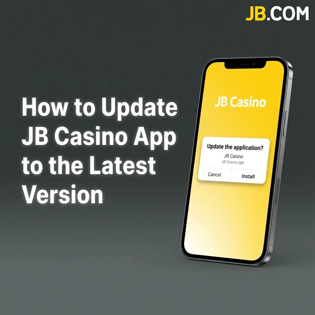 JB Casino app interface showing automatic web-based updates with no manual download required
