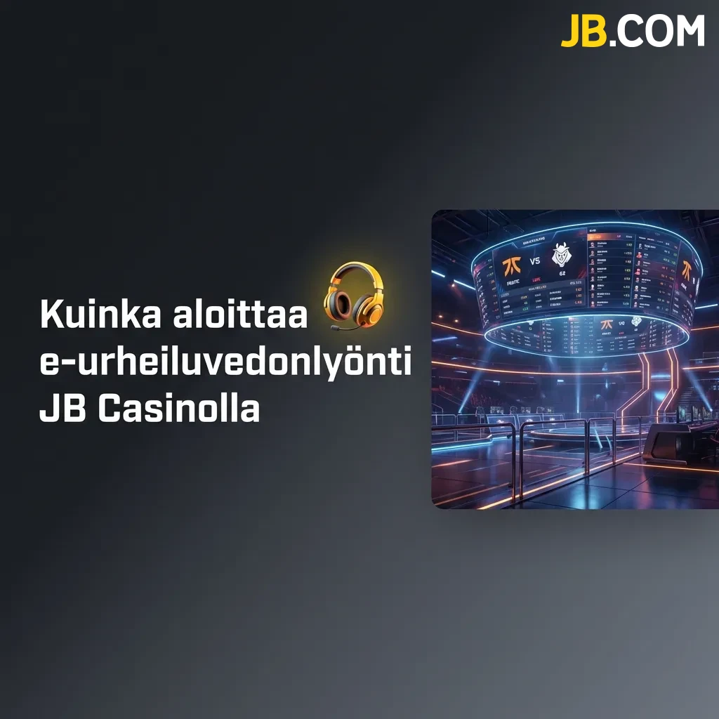 Lue selkeät ohjeet kuinka aloittaa e-urheiluvedonlyönti JBCasino -sivustolla ja lyö vetoa suosikkipeleistäsi jo tänään.