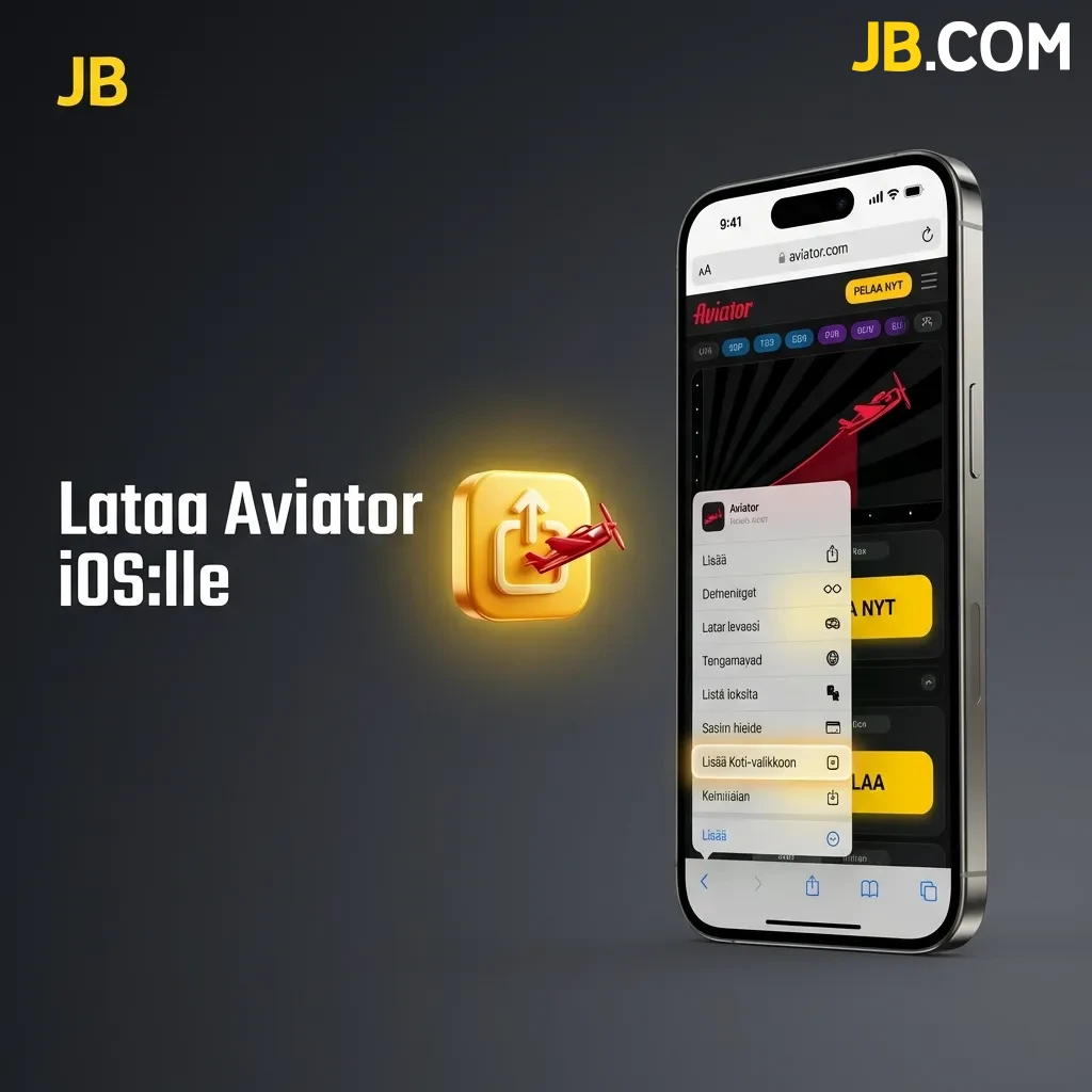 Lataa ja asenna Aviator iOS:lle ja aloita korkeiden kertoimien tavoittelu suoraan iPhone-laitteellasi JBCasino -sivustolla.
