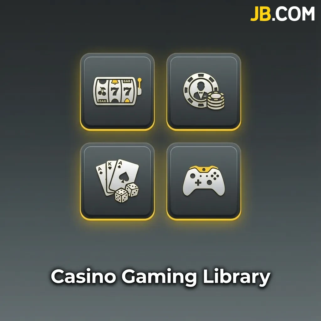 Casino gaming library featuring 3,000+ titles including slots, live dealer tables, jackpots, and classic table games