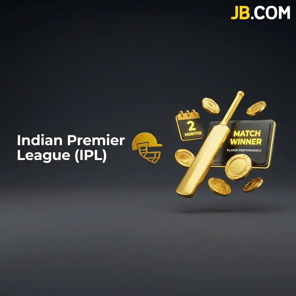 Indian Premier League (IPL) tuo maailman tähdet ruudullesi; hyödynnä live-vedot ja markkinoiden johtavat IPL-kertoimet JBCasino-palvelussa.