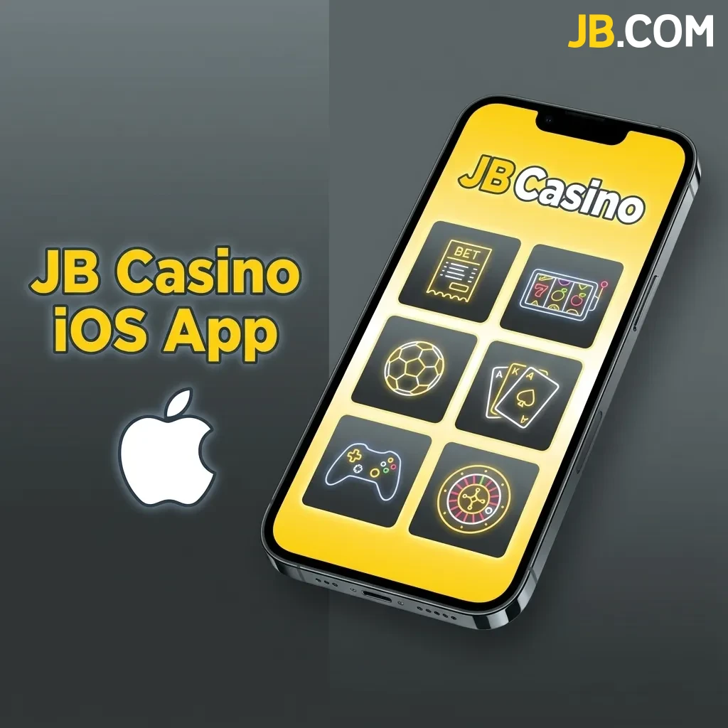 JB Casino iOS app interface on iPhone and iPad displaying casino games and betting options