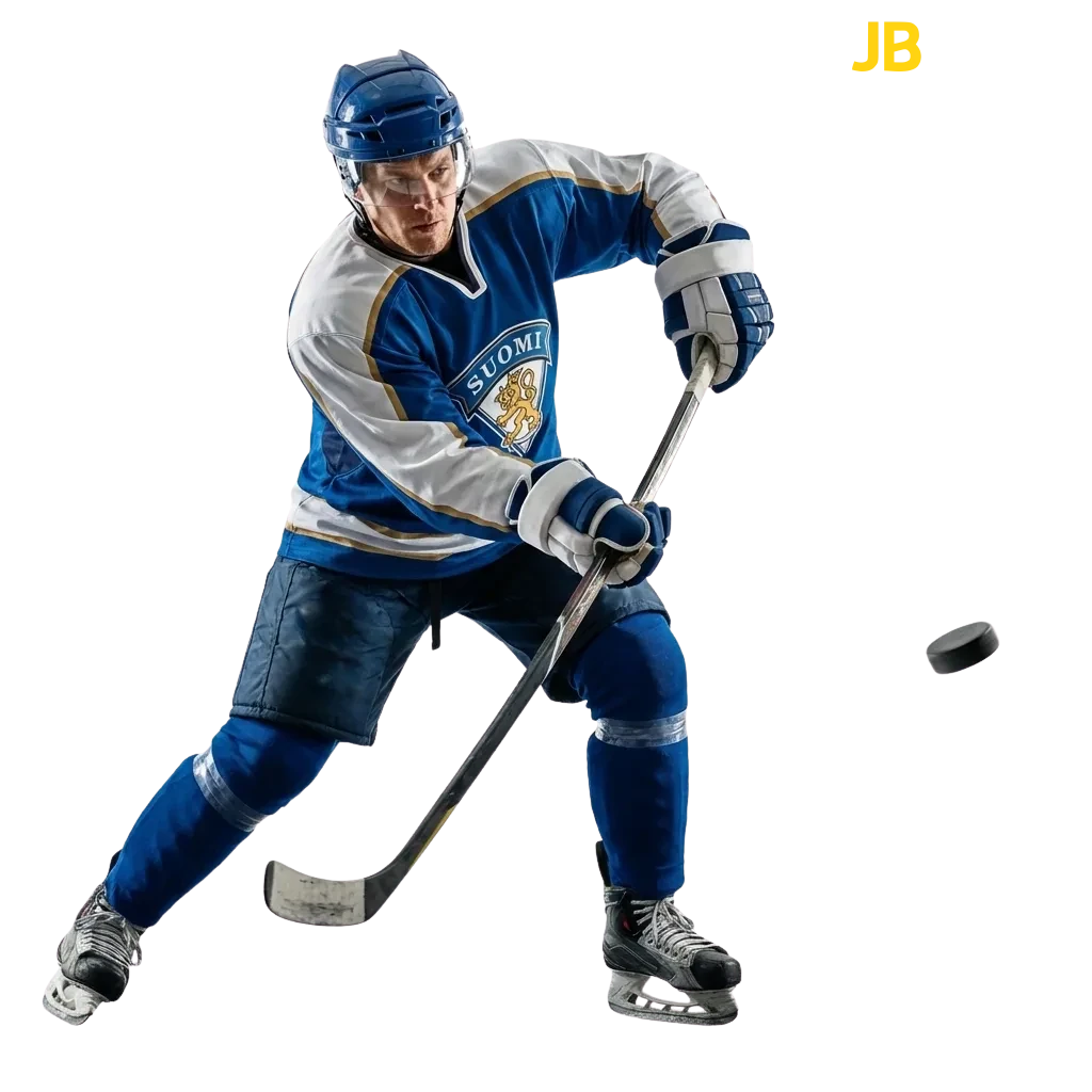 Jääkiekkopelaajia jäällä, JB Casino vedonlyöntivaihtoehdot Liigasta NHL:ään kilpailukykyisillä kertoimilla
