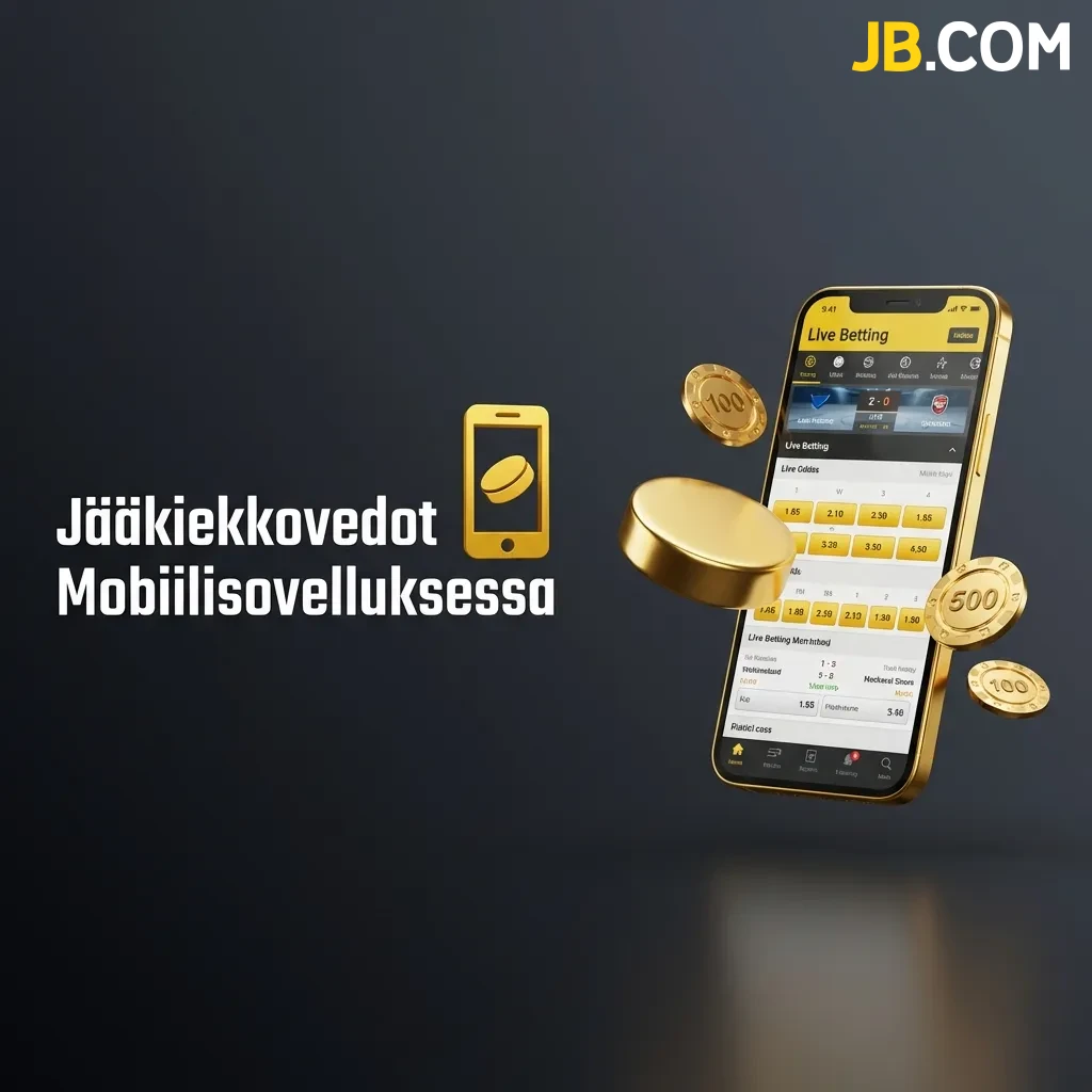 Aseta nopeasti jääkiekkovedot mobiilisovelluksessa ja seuraa Liigan, NHL:n tai MM-kisojen tilanteita reaaliajassa JBCasino -sovelluksella.