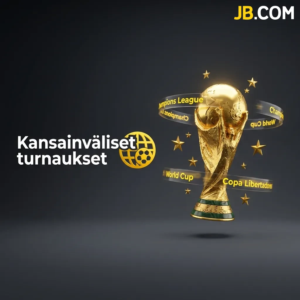 Löydä parhaat kertoimet ja kansainväliset turnaukset, kuten Mestarien liiga ja MM-kisat, suoraan JBCasino -kohdevalikoimasta.
