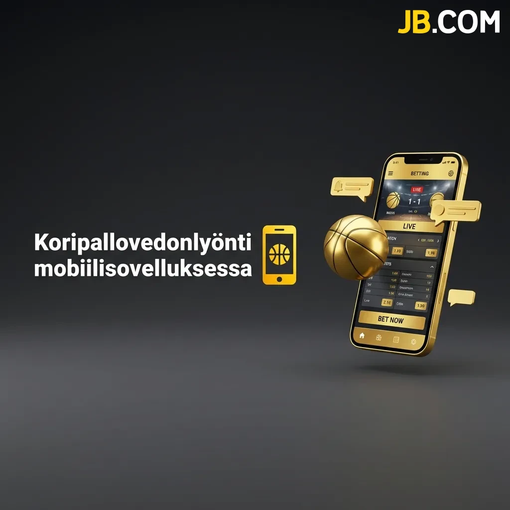 Aseta nopeasti koripallovedonlyönti mobiilisovelluksessa ja seuraa pisteiden kertymistä reaaliajassa missä ikinä oletkin JBCasino-sovelluksella.