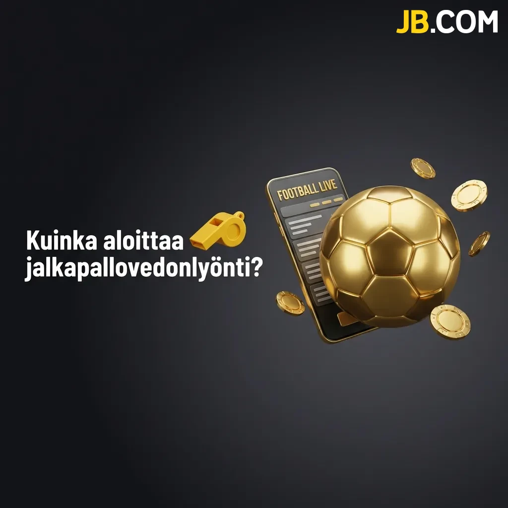 Opi perusvaiheet ja katso kuinka aloittaa jalkapallovedonlyönti helposti luomalla tili ja tekemällä ensitalletus JBCasino -sivustolle.