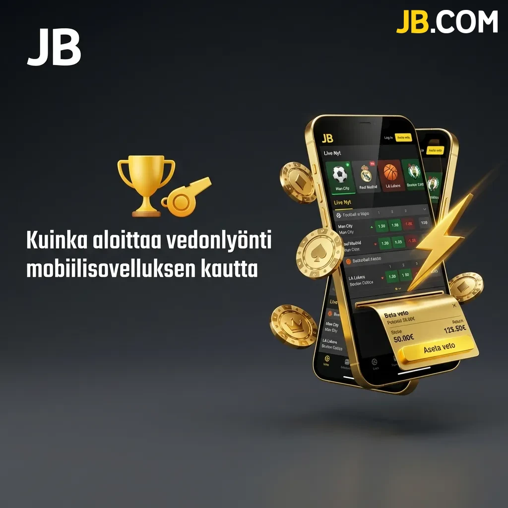 Opi perusvaiheet ja katso, kuinka aloittaa vedonlyönti mobiilisovelluksen kautta helposti ja nopeasti suoraan JBCasino-aloitusnäytöltä.