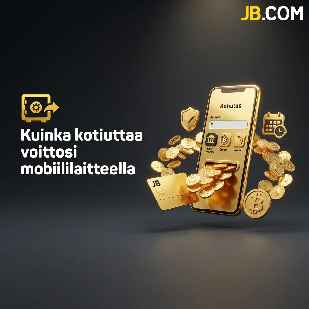 Varmista nopeat kotiutukset ja opi, kuinka kotiuttaa voittosi mobiililaitteella suoraan omalle pankkitilillesi JBCasino-sovelluksesta.