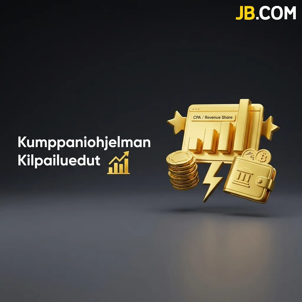 Hyödynnä markkinoiden parhaat kumppaniohjelman kilpailuedut, kuten korkeat konversioasteet ja laadukkaat markkinointimateriaalit JBCasino-yhteistyökumppanina.