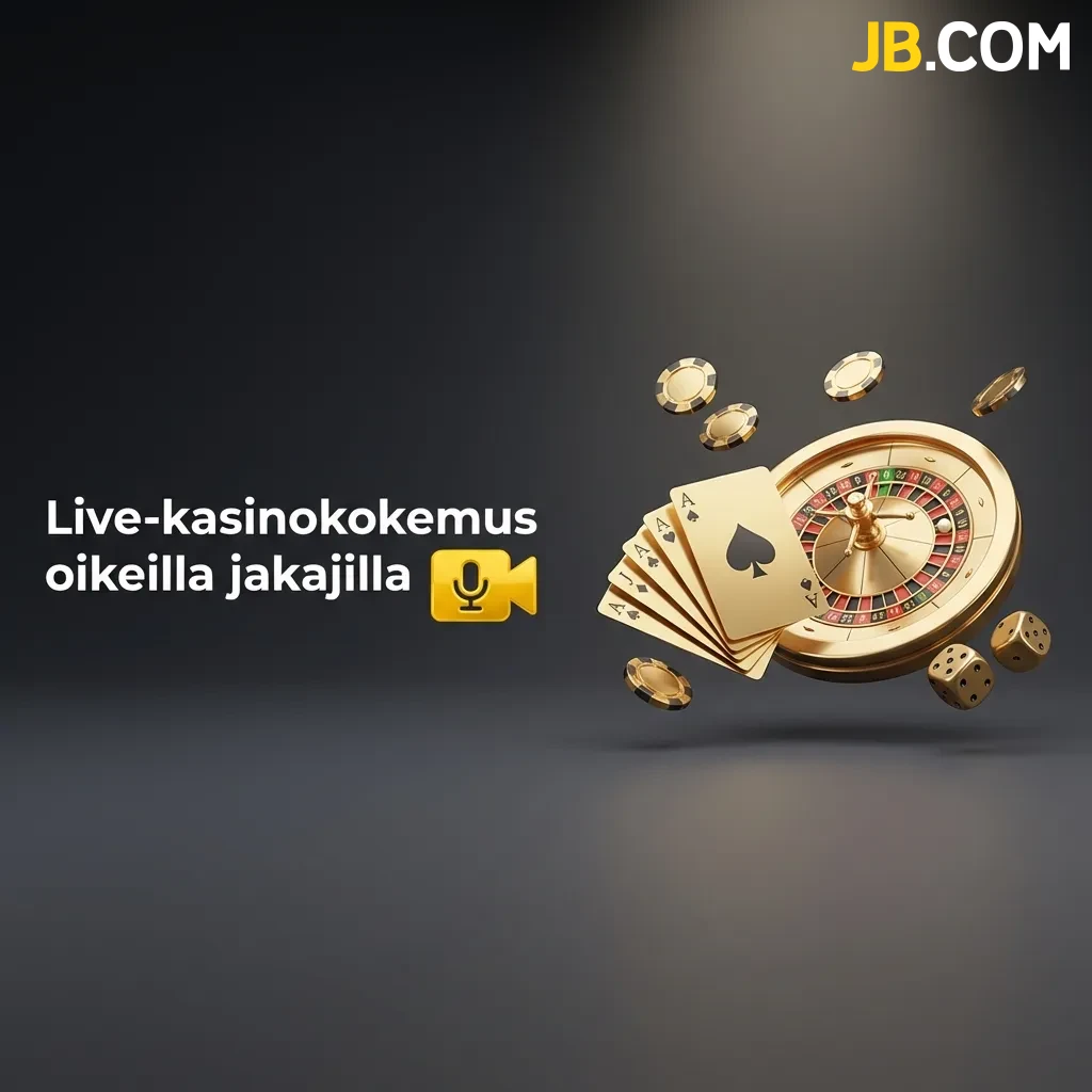 Nauti aidosta tunnelmasta ja korkealaatuisesta striimistä, jonka tarjoaa live-kasinokokemus oikeilla jakajilla suosikkipeleissäsi JBCasino-sivustolla.