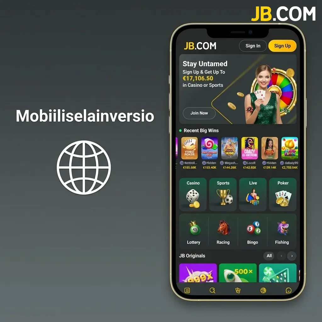 Mobile casino site displayed on smartphone screen showing instant browser-based gaming without downloads
