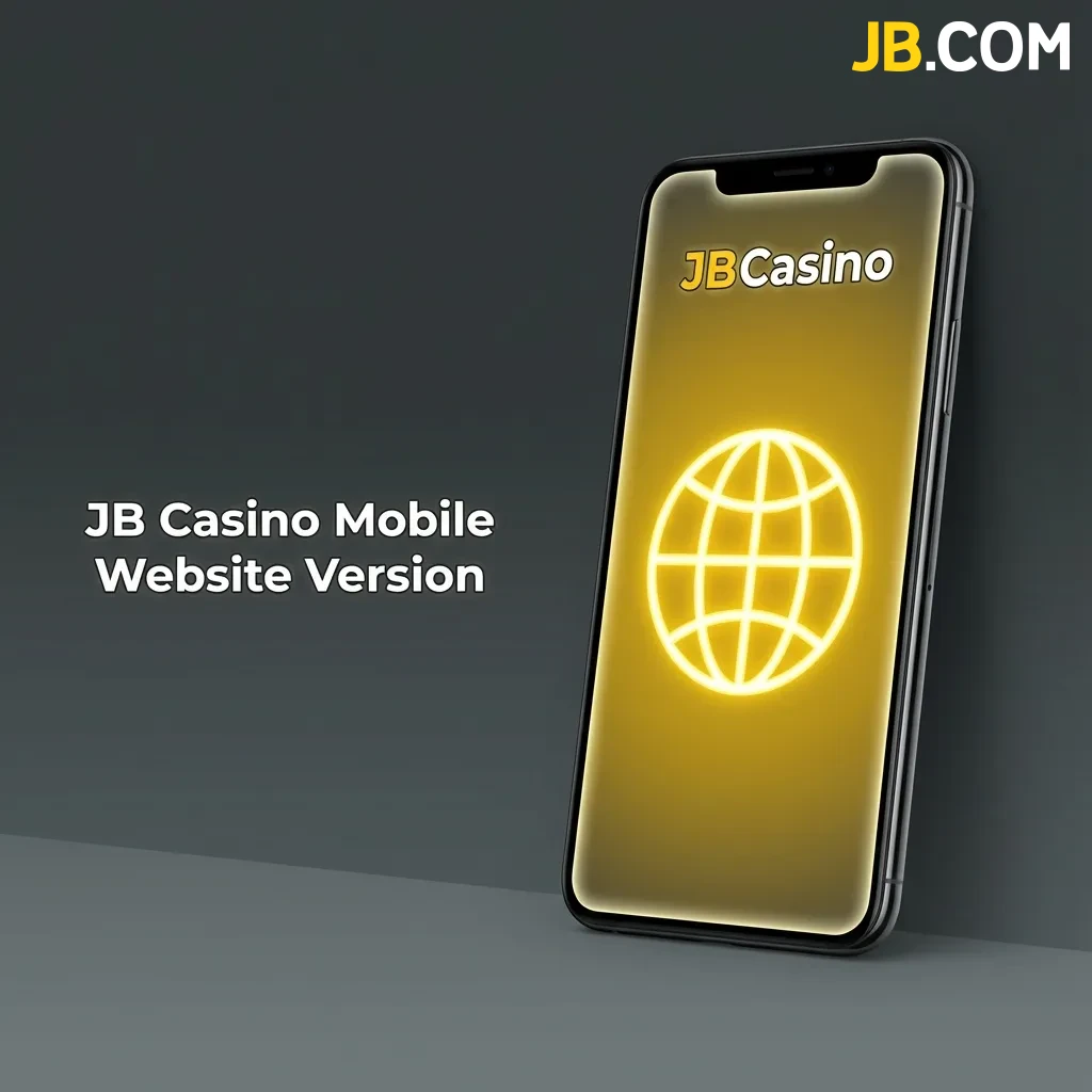 JB Casino mobile website interface displayed on smartphone and tablet screens showing betting and casino game options