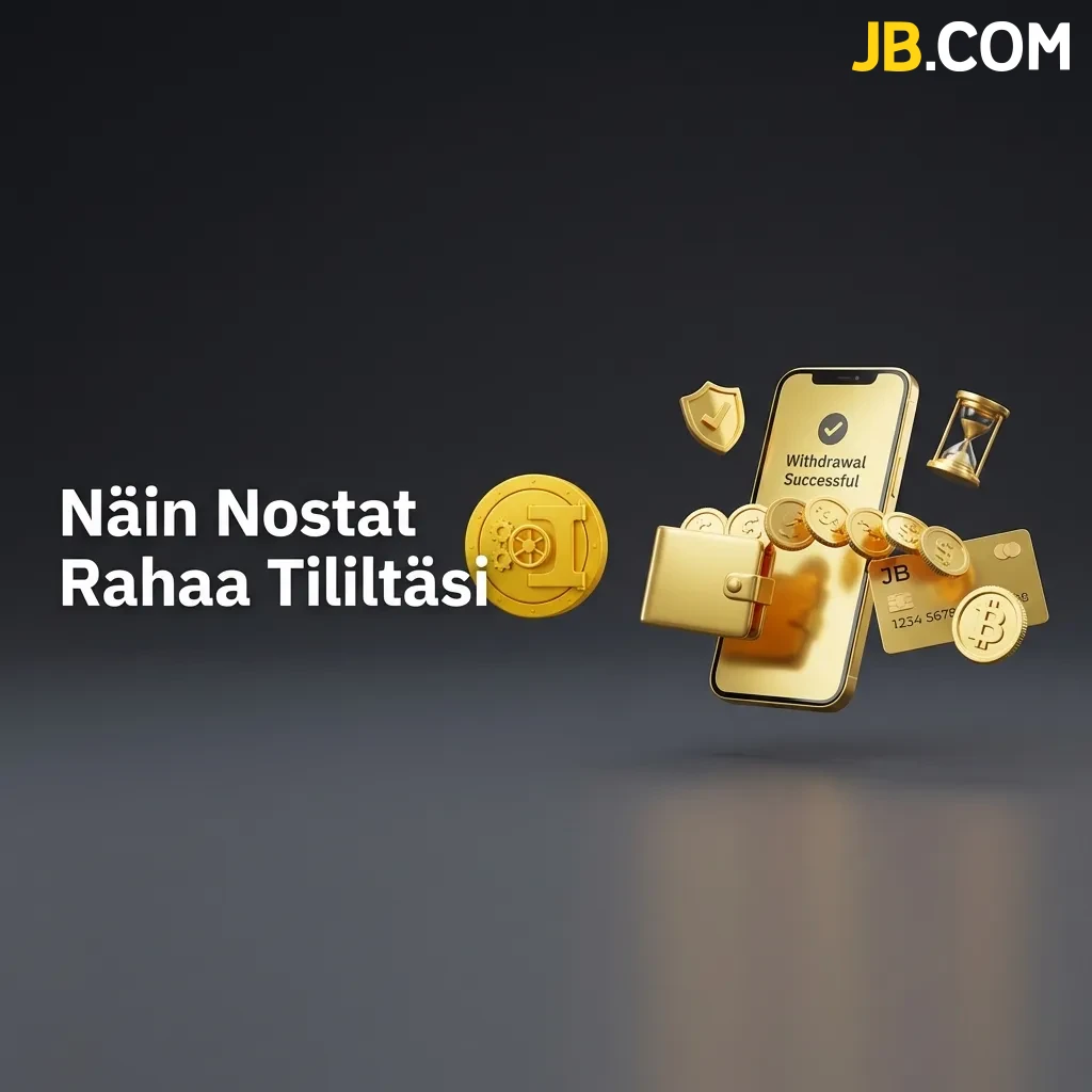 Seuraa selkeää ohjeistustamme, jossa neuvotaan näin nostat rahaa tililtäsi turvallisesti ja nopeasti hyödyntäen JBCasino-alustan suosituimpia maksutapoja.