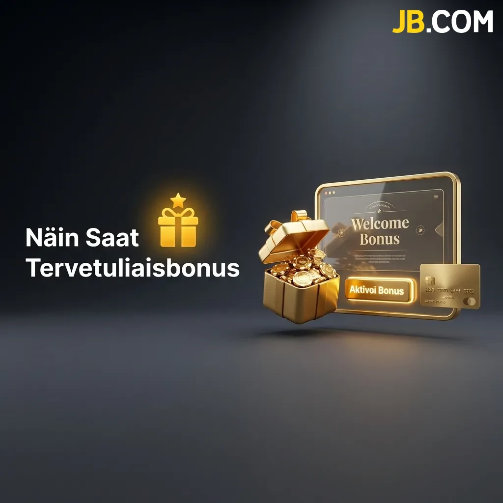 Lue pikaopas ja opi, näin saat tervetuliaisbonuksen käyttöösi ensimmäisen talletuksesi yhteydessä JBCasino-sivustolla.