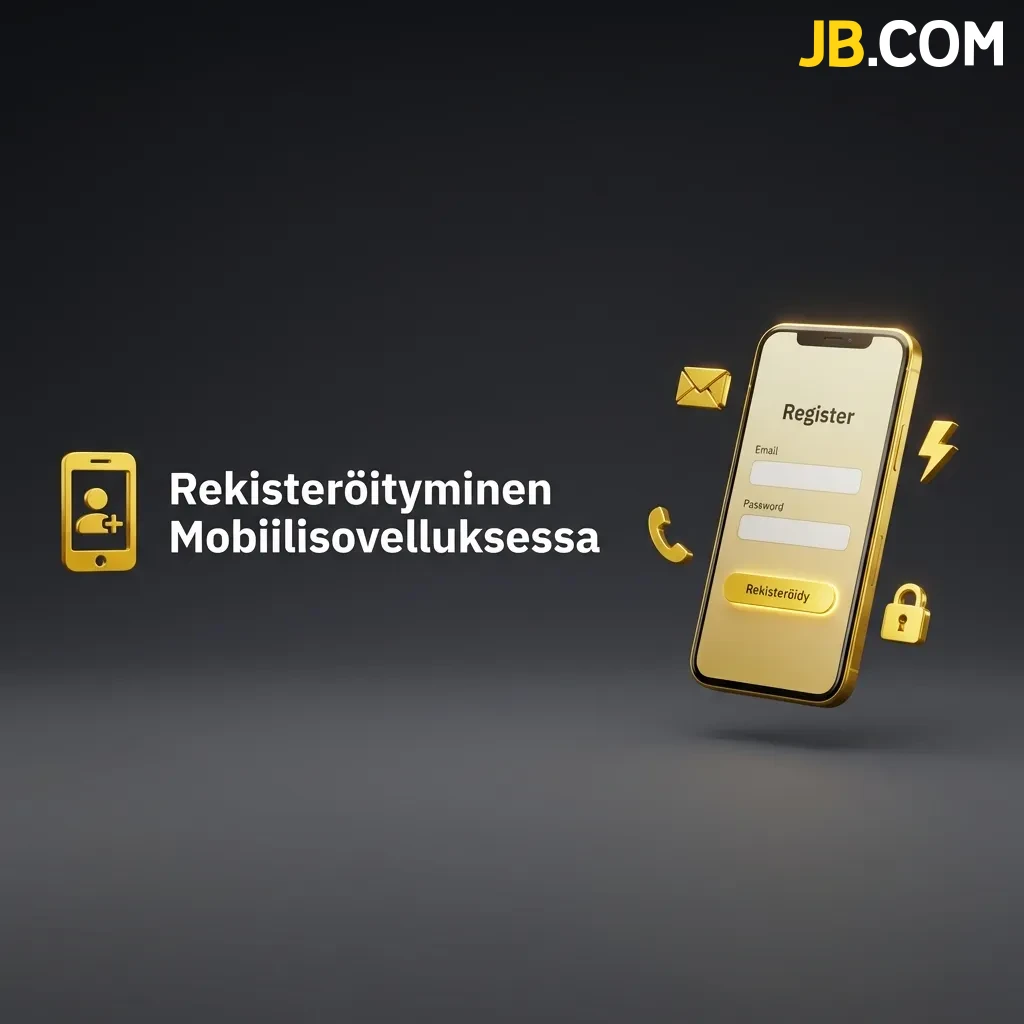 Katso helpot vaiheet ja suorita rekisteröityminen mobiilisovelluksessa nopeasti, jotta pääset nauttimaan JBCasino-pelivalikoimasta välittömästi.
