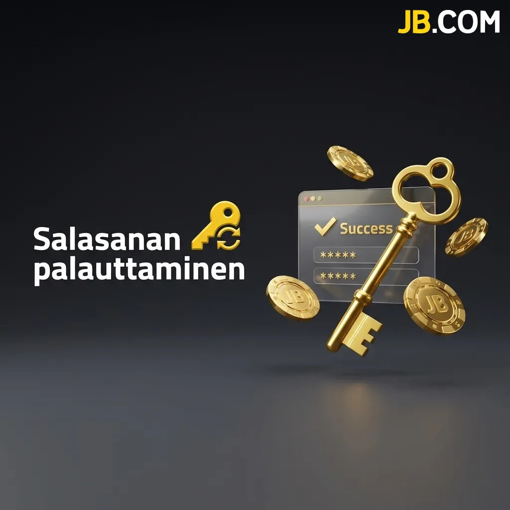 Katso helpot ohjeet, jos unohdat tunnuksesi – salasanan palauttaminen onnistuu muutamalla klikkauksella suoraan JBCasino-kirjautumissivulta.