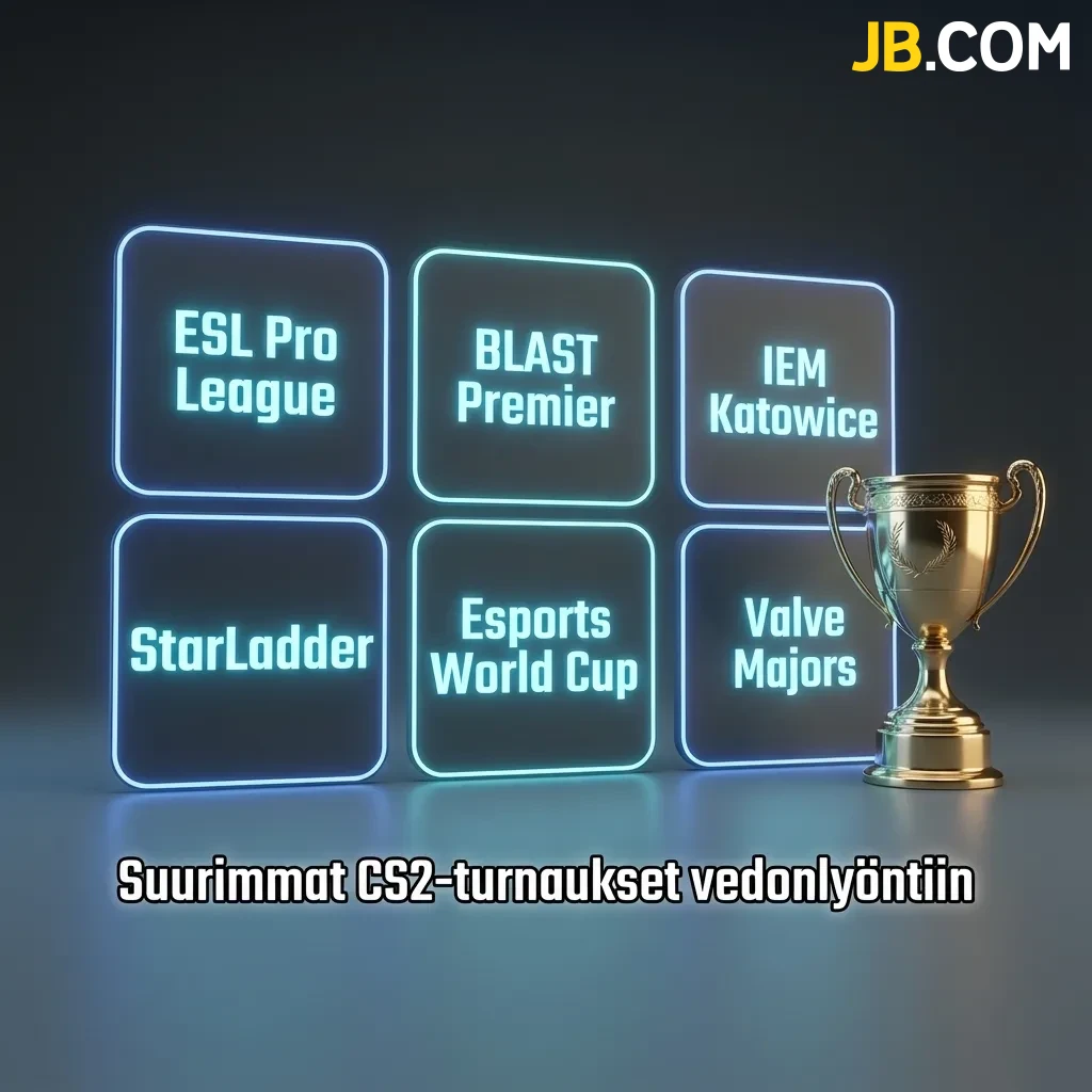 CS2 major tournaments including ESL Pro League, BLAST Premier, IEM Katowice, and Valve Majors for esports betting