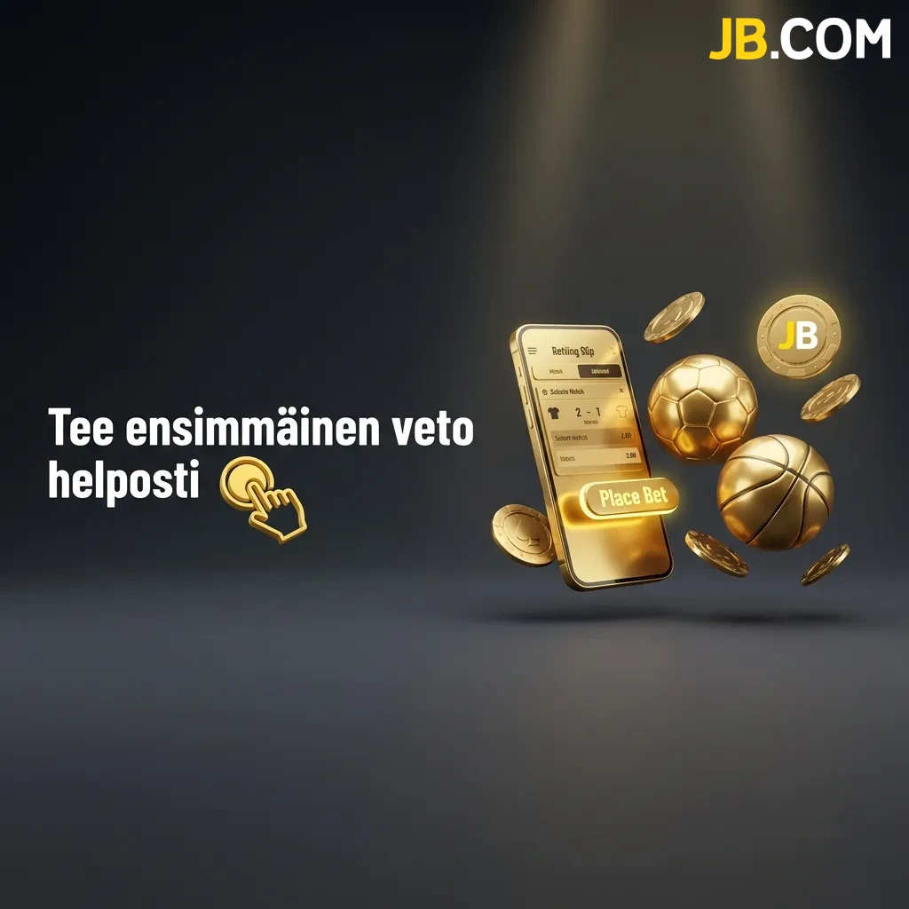 Tee ensimmäinen veto helposti selkeän käyttöliittymän avulla – valitse kohde, aseta panos ja jännitä tulosta heti rekisteröitymisen jälkeen JBCasino-sivustolla.