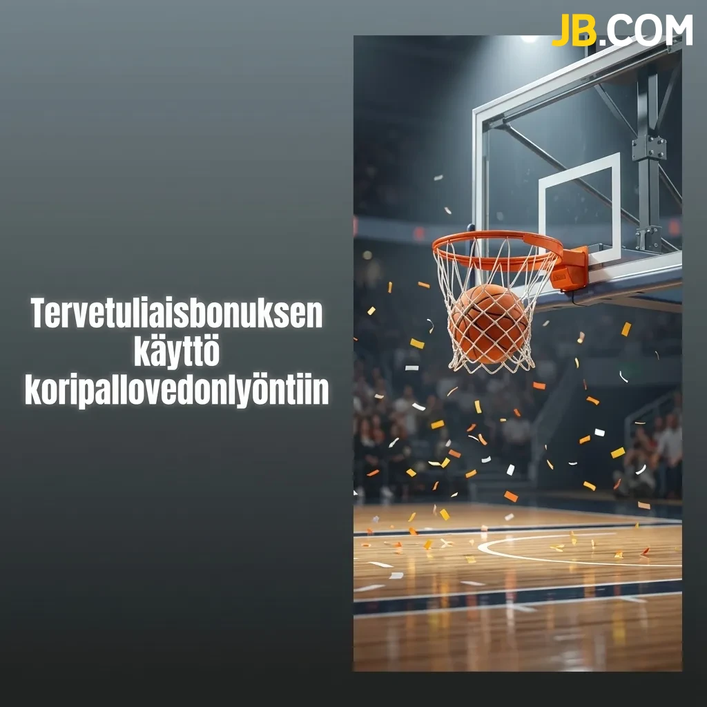 Koripalloja ja bonusrahakolikoita, kuvaavat tervetuliaisbonuksen käyttöä urheiluvedonlyönnissä