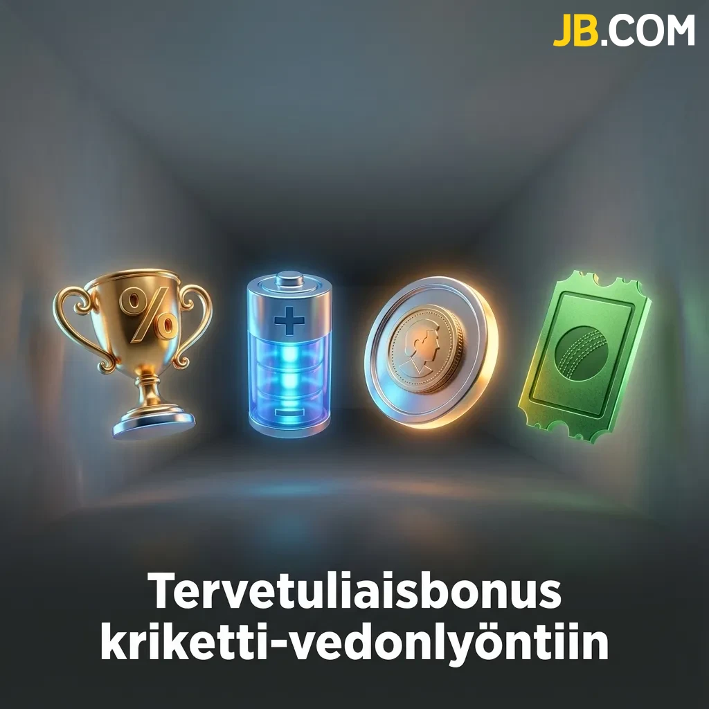 JB Casino cricket betting welcome bonus of 100% up to €17,160 for new users with registration and deposit requirements
