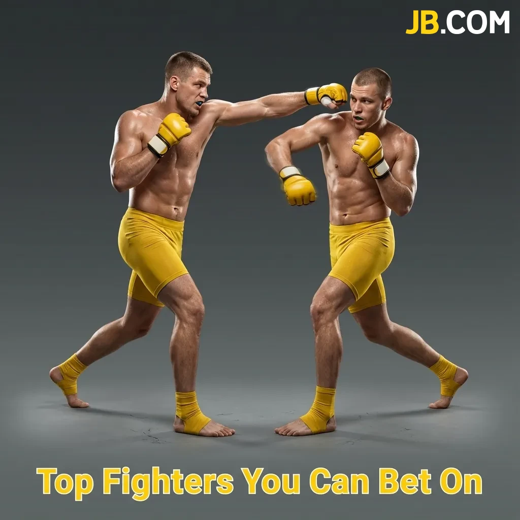 Top MMA fighters including Jon Jones, Islam Makhachev, and Conor McGregor available for betting at JB Casino.