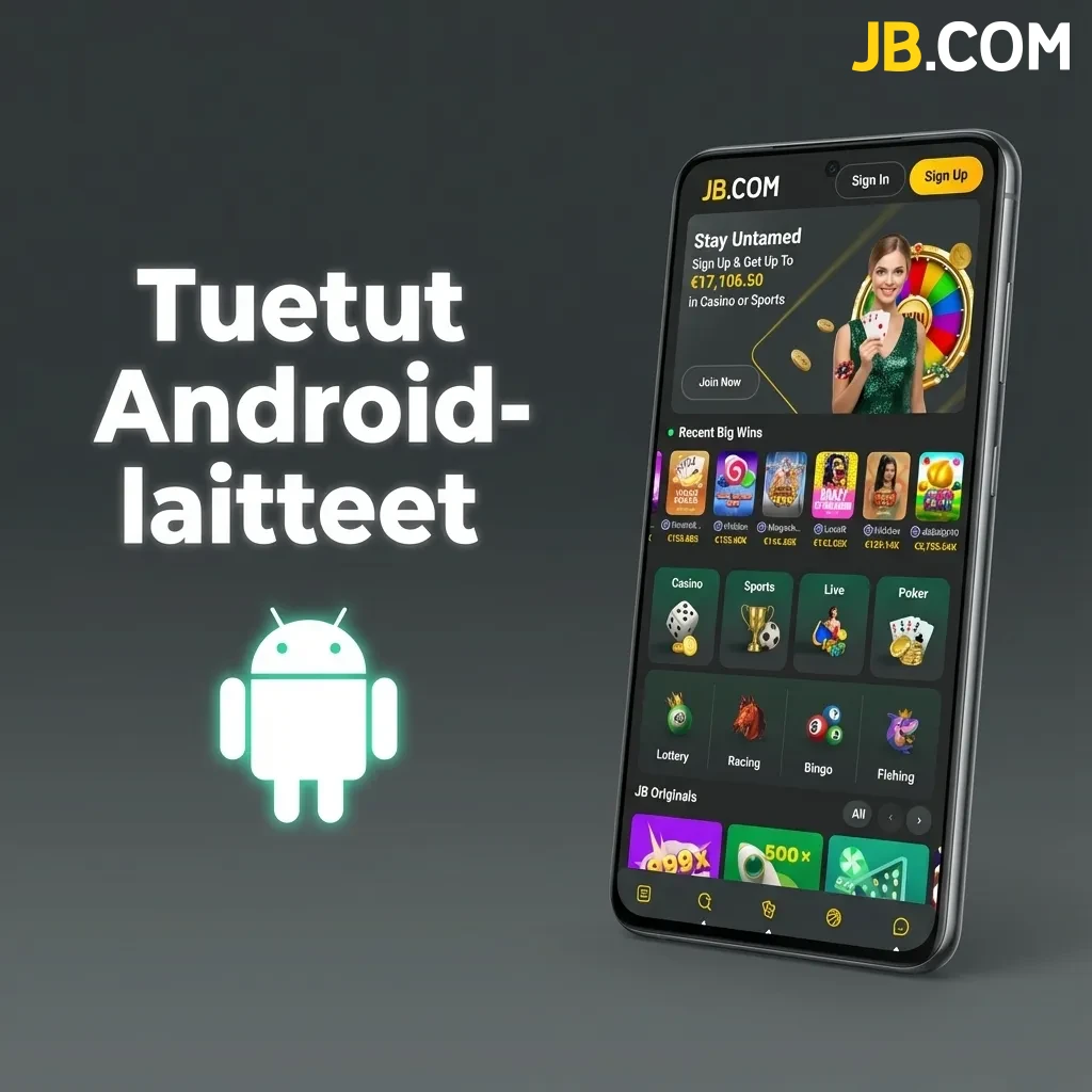 JB Casino compatible Android devices including Samsung Galaxy, Google Pixel, OnePlus, Xiaomi, Huawei, Motorola and Sony models
