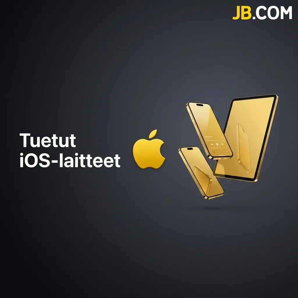 Tarkista kaikki tuetut iOS-laitteet ja varmista sujuva pelikokemus JBCasino -sovelluksella iPhonella ja iPadilla.