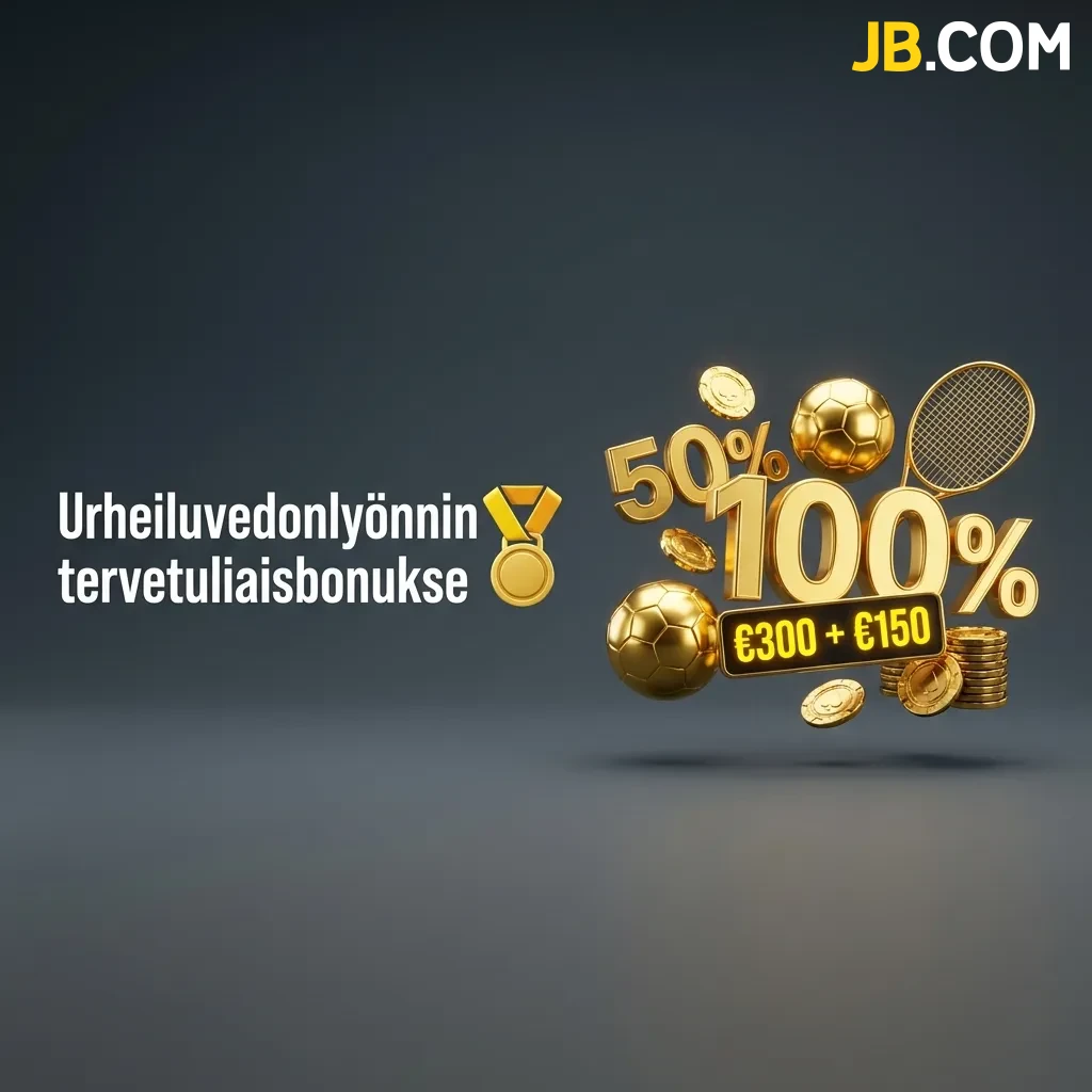 Urheiluvedonlyönnin tervetuliaisbonukset antavat sinulle lentävän lähdön ja ylimääräistä pelirahaa suosikkilajiesi, kuten jääkiekon tai jalkapallon, veikkaamiseen JBCasino-sivustolla.