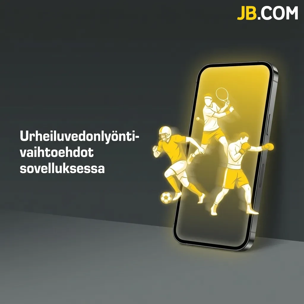 JB Casino sports betting app interface showing live odds and multiple sports options including football, hockey, and basketball