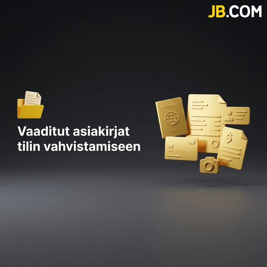 Katso lista, josta löytyvät kaikki vaaditut asiakirjat tilin vahvistamiseen, kuten henkilöllisyystodistus ja osoite-erittely, jotka tarvitset JBCasino-tiliäsi varten.