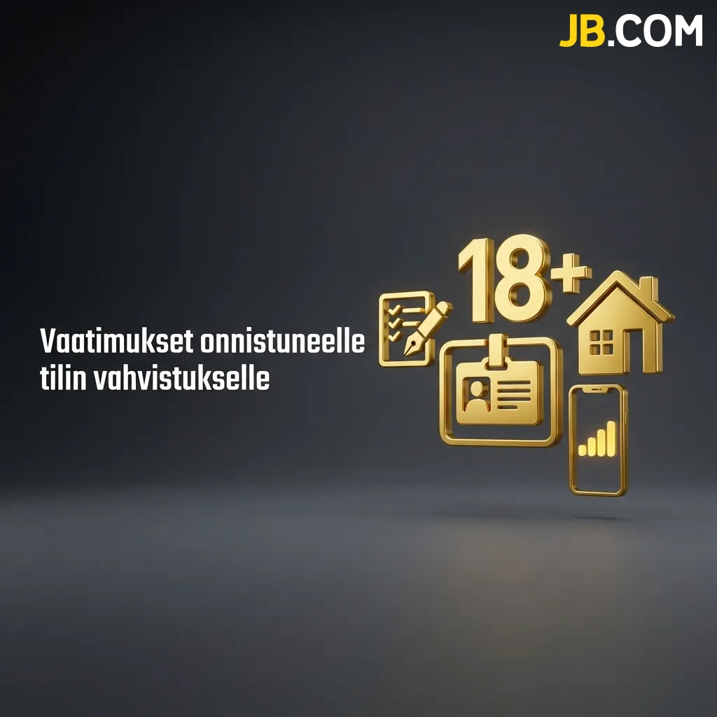 Tarkista keskeiset vaatimukset onnistuneelle tilin vahvistukselle, jotta prosessi sujuu kerralla oikein ja ilman turhia viiveitä JBCasino-palvelussa.