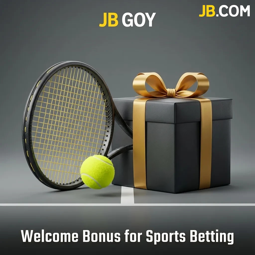 JB Casino welcome bonus offer showing 100% deposit match up to €100 for sports betting including tennis markets