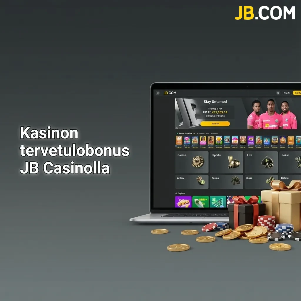 JB Casino tervetulobonus tarjoaa jopa 17 160 euroa kolmessa osassa suomalaisille pelaajille