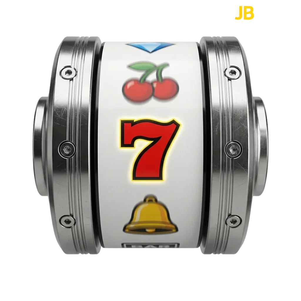 JB Casino slot games interface showing variety of 5,000+ games with themes including adventure, fruits, Egypt, and fantasy