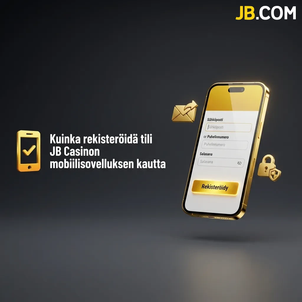 Seuraa selkeää opastamme siitä, kuinka rekisteröidä tili JB Casinon mobiilisovelluksen kautta ja luo pelitilisi muutamassa minuutissa.