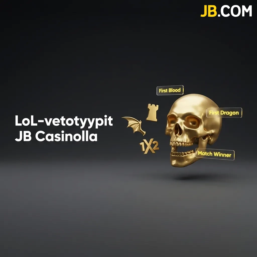 Tutustu monipuolisiin League of Legends -vetotyypit JB Casinolla ja lyö vetoa ensimmäisestä paronista, tornien määrästä tai ottelun voittajasta.
