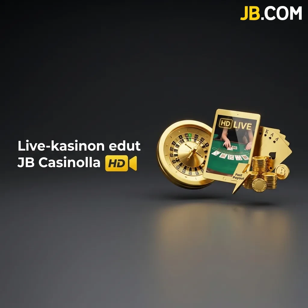 Tutustu ainutlaatuisiin hyötyihin ja koe, kuinka live-kasinon edut JB Casinolla tuovat aidon kivijalkakasinon tunnelman, sosiaalisen vuorovaikutuksen ja reaaliaikaisen jännityksen suoraan omalle laitteellesi.