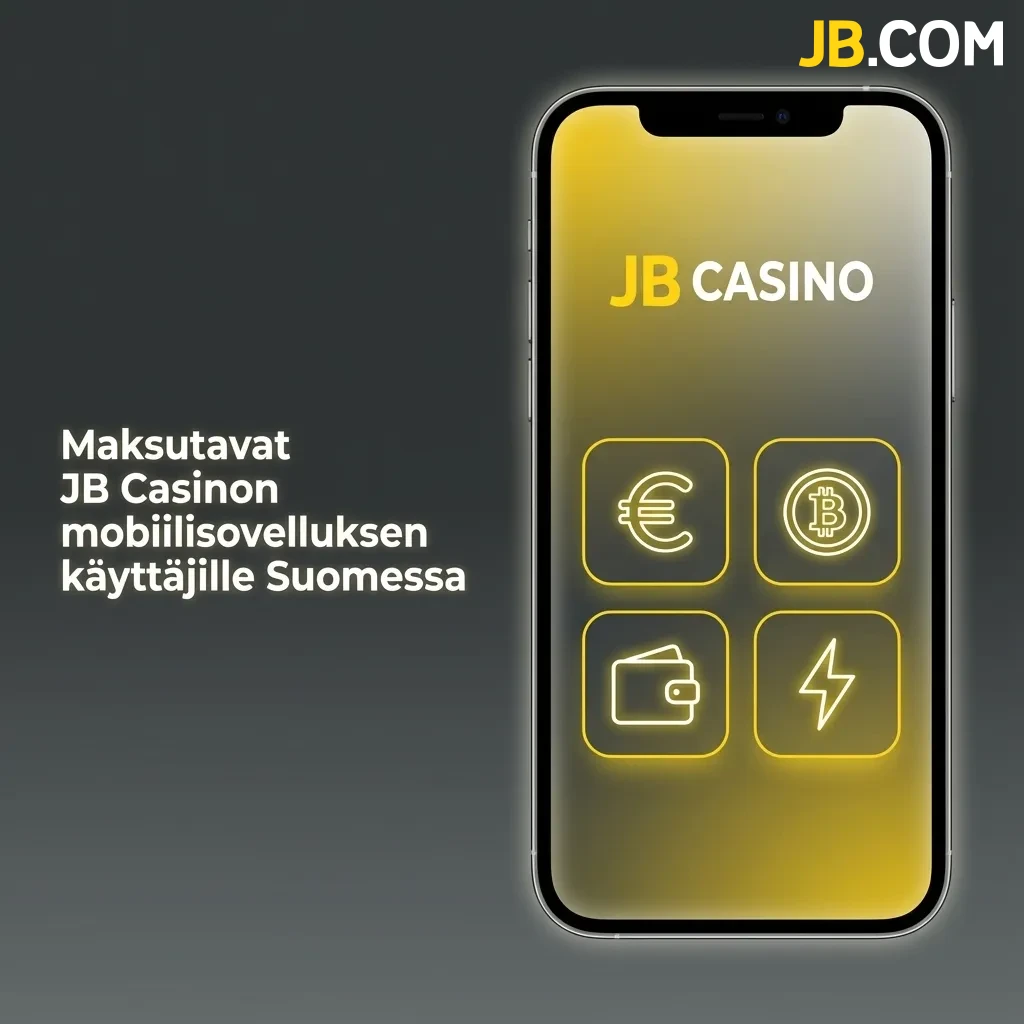 JB Casino mobile app payment methods including credit cards, e-wallets, and cryptocurrencies for Finnish users