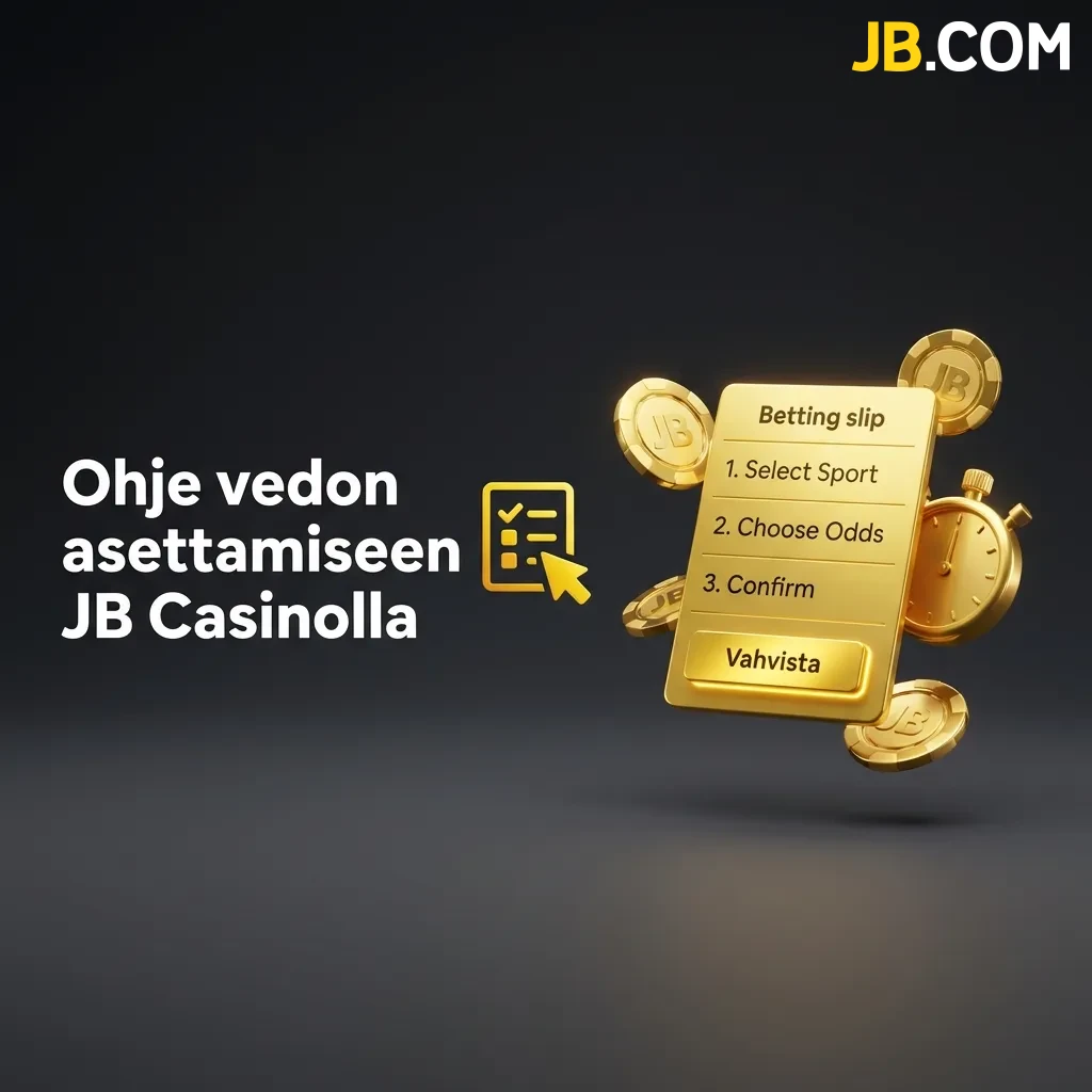 Seuraa vaiheittaista opasta ja katso ohje vedon asettamiseen JB Casinolla, jotta onnistut täyttämään vetokupongin oikein heti ensiyrittämällä.