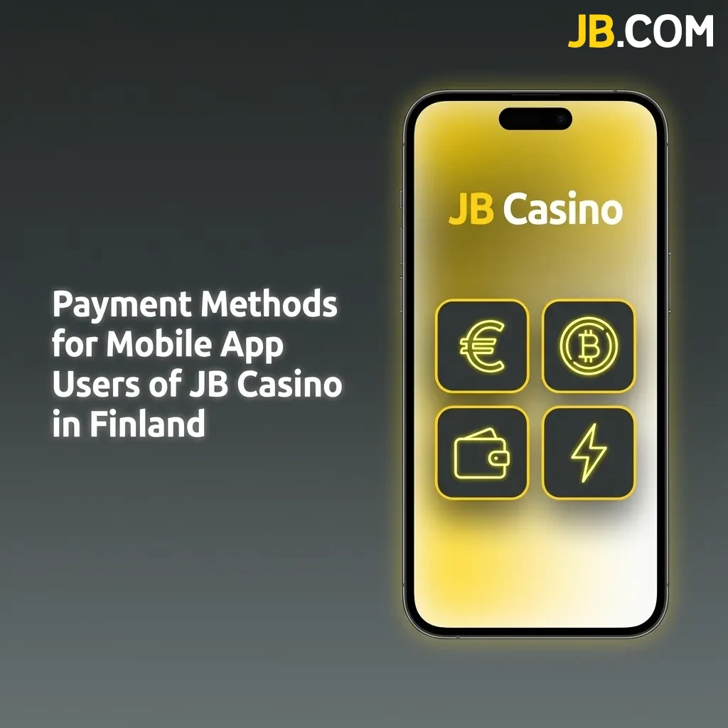 JB Casino Finland mobile app payment options including cards, crypto, e-wallets, min deposit EUR 10, max withdrawal EUR 5,000