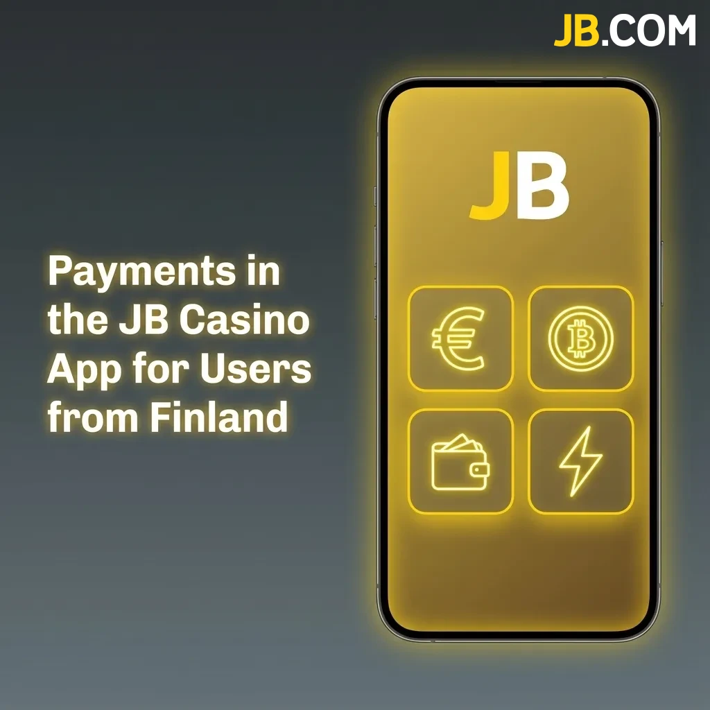 JB Casino app payment methods for Finland including cards, e-wallets, and cryptocurrencies with instant deposits