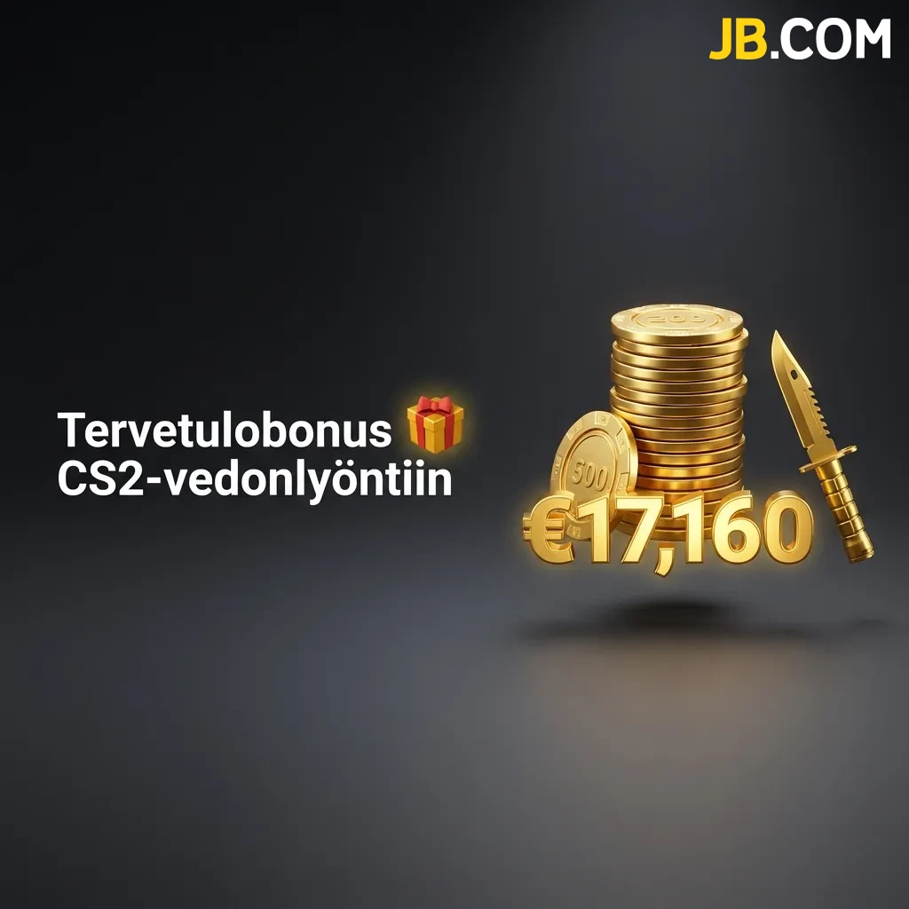 Lunasta erinomaiset JBCasino tervetulobonukset CS2-vedonlyöntiin Suomessa ja aloita pelit suuremmalla pelikassalla.