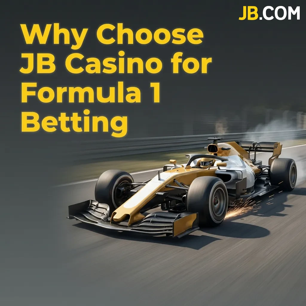 JB Casino Formula 1 betting features including live odds, comprehensive markets, mobile platform, and secure payment options.