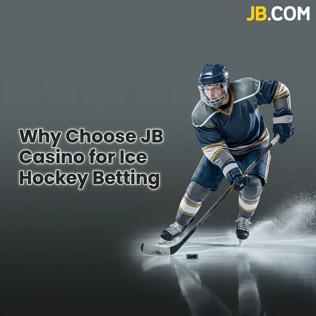 Ice hockey betting interface showing odds, live matches, and betting options at JB Casino sportsbook platform